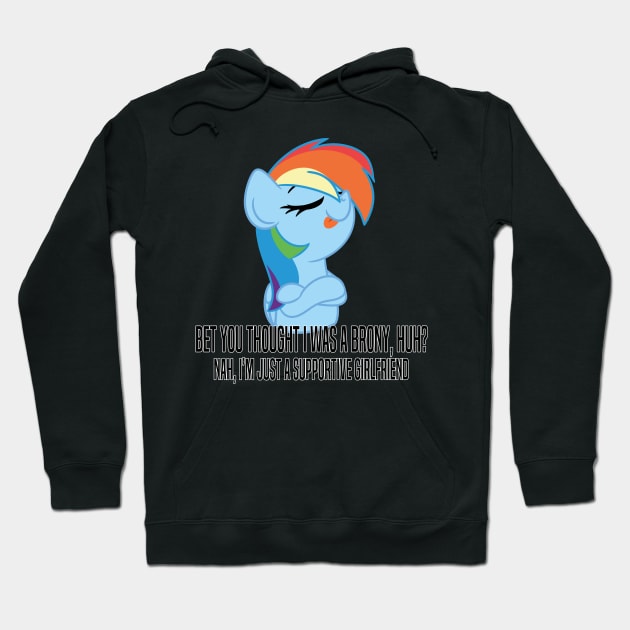 Supportive Girlfriend Hoodie by LBRCloud